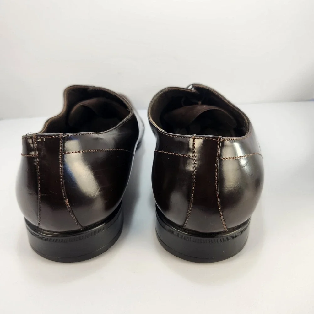 Moreschi Italy Brown Leather Suede Derby Dress Classic Shoes Men's Size 9.5